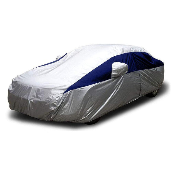 Titan Brilliant Color Poly 210T Car Cover for Sedans 186-202 Inches Long (Midnight Blue)