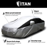 Titan Lightweight Poly 210T Car Cover for Sedans 186-202 Inches Long