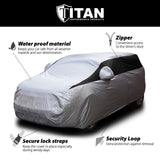 Titan Lightweight Poly 210T Car Cover for Compact SUVs 170-187 Inches Long