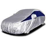 Titan Brilliant Color Poly 210T Car Cover for Sub-Compact Sedans 163-175 Inches Long (Midnight Blue)
