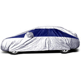 Titan Brilliant Color Poly 210T Car Cover for Sub-Compact Sedans 163-175 Inches Long (Midnight Blue)