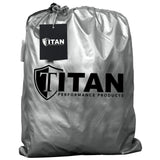 Titan Brilliant Color 210T Car Cover for Sub-Compact Sedans 163-175 Inches Long (Bondi Blue)