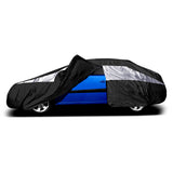 Titan Jet Black Poly 210T Car Cover for Sub-Compact Sedans 163-175 Inches Long