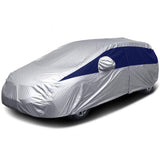 Titan Brilliant Color Poly 210T Car Cover for Hatchbacks 165-181 Inches Long (Midnight Blue)