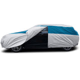 Titan Brilliant Color Poly 210T Car Cover for Hatchbacks 165-181 Inches Long (Bondi Blue)