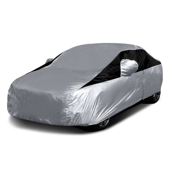 Titan Lightweight Poly 210T Car Cover for Compact Sedans 176-185 Inches Long