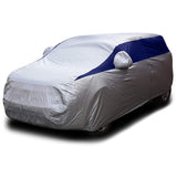 Titan Brilliant Color Poly 210T Car Cover for Compact SUVs 170-187 Inches Long (Midnight Blue)