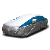 Titan Brilliant Color Poly 210T Car Cover for Sedans 186-202 Inches Long (Bondi Blue)