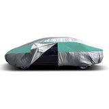 Titan Brilliant Color Poly 210T Car Cover for Sedans 186-202 Inches Long (Turquoise)