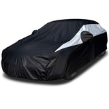 Titan Jet Black Poly 210T Car Cover for Sedans 186-202 Inches Long