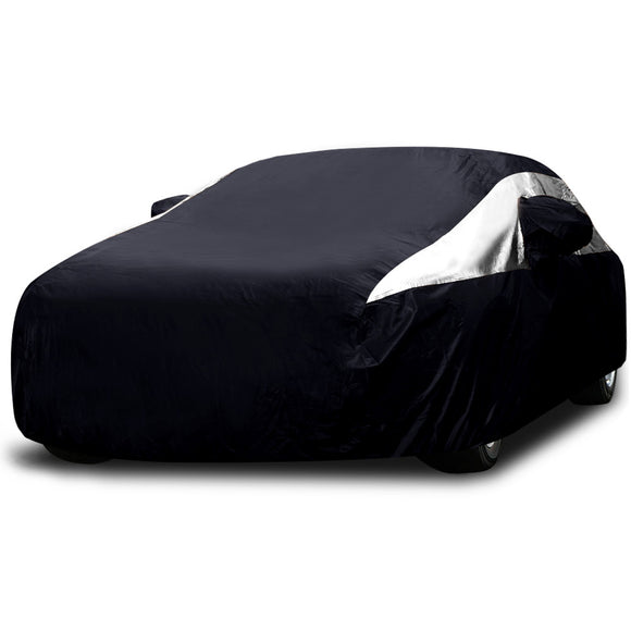 Titan Premium Multi-Layer PEVA Car Cover for Sedans 186-202 Inches Long - Jet Black
