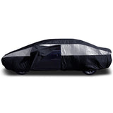 Titan Jet Black Poly 210T Car Cover for Sedans 186-202 Inches Long