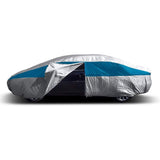 Titan Brilliant Color Poly 210T Car Cover for Large Sedans 203-212 Inches Long (Bondi Blue)