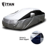 Titan Lightweight Poly 210T Car Cover for Large Sedans 203-212 Inches Long
