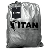 Titan Brilliant Color Poly 210T Car Cover for Large Sedans 203-212 Inches Long (Midnight Blue)