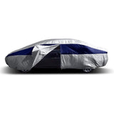 Titan Brilliant Color Poly 210T Car Cover for Large Sedans 203-212 Inches Long (Midnight Blue)
