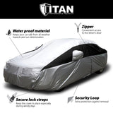 Titan Lightweight Poly 210T Car Cover for Large Sedans 203-212 Inches Long