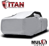 Titan Premium Multi-Layer PEVA Car Cover for Mid-Size Pick-up Trucks 200-212 Inches Long