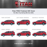 Titan Premium Multi-Layer PEVA Car Cover Mid-Size SUVs 188-206 Inches Long