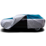 Titan Brilliant Color Poly 210T Car Cover for Mid-Size SUVs 188-206 Inches Long (Bondi Blue)