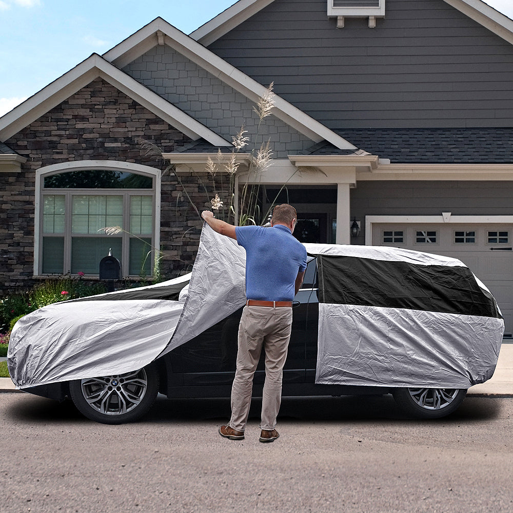 Titan Performance PR Titan Premium Multi-Layer Peva Car Cover for Hatchbacks 165-181 Waterproof, UV Protection, Anti-Scratch Protective lining, Drive