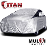 Titan Premium Multi-Layer PEVA Car Cover for Compact Sedans 176-185 Inches Long