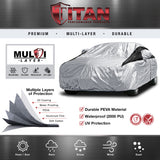Titan Premium Multi-Layer PEVA Car Cover for Hatchbacks 165-181 Inches Long